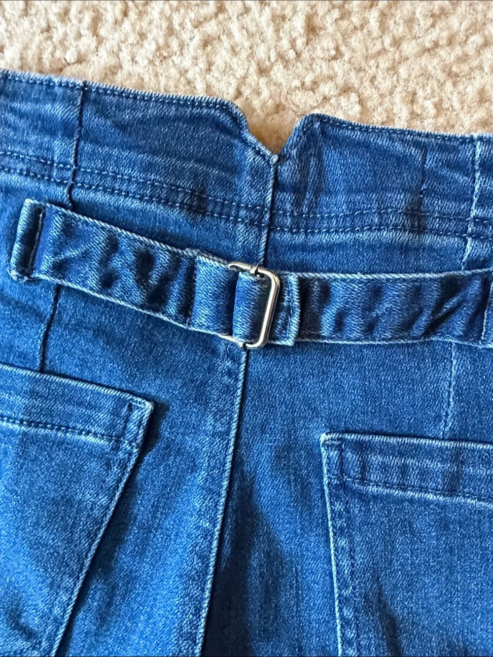 Anthropologie Pilcro Dark Blue Button-Front Denim Shorts - Picture 6 of 6